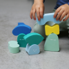 Quut Bath Toy Balancing Shapes - Blokki (Minty Blue)