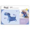 Quut Inflatable Hoppi Bouncing Dino (Cosmic Blue)