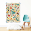 Poppik Creative Sticker Poster (S) - Dinosaurs