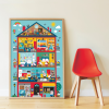 Poppik Discovery Sticker Poster - Home