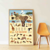 Poppik Discovery Sticker Poster - Savannah