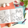 Amelie Legault Colouring Book - Fashionable Hens