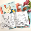 Amelie Legault Colouring Book - Fashionable Hens