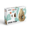 Cartonic 3D Sculpture Puzzle Fish Vase