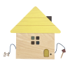 Kiko & gg Wooden Toy - Tsumiki Building Blocks House