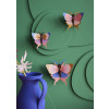 Studio Roof Insects - Gold Rim Butterflies set of 3