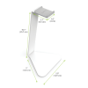 Kanto H1 Headphone Stand (White)