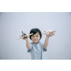 Kiko & gg Wooden Toy - Hikoki Propeller Plane (Black)