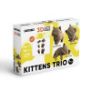 Cartonic 3D Sculpture Puzzle Kittens Trio