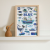 Poppik Mini Discovery Poster - Seaside (Blue)