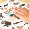 Poppik Mini Discovery Poster - Savannah (Brown)