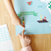 Poppik Creative Sticker Poster - World Map