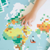 Poppik Creative Sticker Poster - World Map