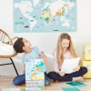 Poppik Creative Sticker Poster - World Map