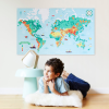 Poppik Creative Sticker Poster - World Map