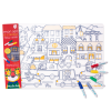 Super Petit x Moulin Roty Colouring Mat Set - Les Popipop