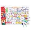 Super Petit x Moulin Roty Colouring Mat Set - Les Popipop