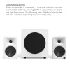 Kanto ORA4 140W Powered Referenece Desktop Speakers with Bluetooth - White