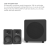 Kanto ORA 100w Powered Reference Desktop Speakers with Bluetooth - Black