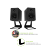 Kanto Elevated Desktop Speaker Stands SE2 (Black)