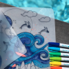 Super Petit Colouring Mat Set - Artiste Surf Party