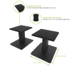 Kanto SP6 Heavy Duty Desktop Speaker Stands 6" (Black)