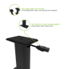 Kanto SP9 Desktop Speaker Stands 9" (Black)