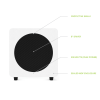 Kanto SUB8 Vinyl Subwoofer Matte (White)