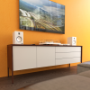 Kanto TUK Powered Bookshelf Speakers (Matte White)