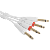 UDG Ultimate Cable 1/4'' Jack - 1/4'' Jack 1.5m (White)