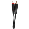 UDG Ultimate Cable RCA Straight - RCA Angled 3m (Black)