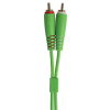 UDG Ultimate Cable RCA Straight - RCA Angled 3m (Green)