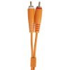 UDG Ultimate Cable RCA Straight - RCA Angled 3m (Orange)