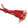 UDG Ultimate Cable RCA Straight - RCA Angled 3m (Red)