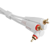 UDG Ultimate Cable RCA Straight - RCA Angled 3m (White)