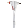 UDG Ultimate Cable RCA Straight - RCA Angled 3m (White)