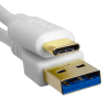 UDG Ultimate Cable USB 3.0 Type C-A Straight 1.5m (White)