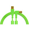 DJ Tech Tools Chroma Cable USB (A-B) Right Angled 1.5m (Green)