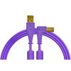 DJ Tech Tools Chroma Cable USB (A-B) Right Angled 1.5m (Purple)