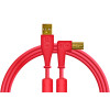 DJ Tech Tools Chroma Cable USB (A-B) Right Angled 1.5m (Red)