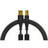 DJ Tech Tools Chroma Cable USB (A-B) Straight 1.5m (Black)