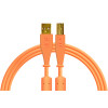 DJ Tech Tools Chroma Cable USB (A-B) Straight 1.5m (Orange)