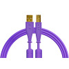 DJ Tech Tools Chroma Cable USB (A-B) Straight 1.5m (Purple)