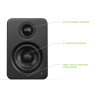 Kanto YU2 Powered Desktop Speakers (Matte Black)