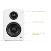 Kanto YU2 Powered Desktop Speakers (Matte White)