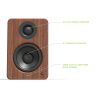 Kanto YU2 Powered Desktop Speakers (Walnut)