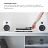 Kanto YU4 Powered Bookshelf Speakers (Matte White)