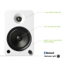 Kanto YU6 Powered Bookshelf Speakers (Matte White)