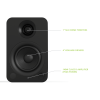 Kanto YU Powered Bookshelf Speakers (Matte Black)